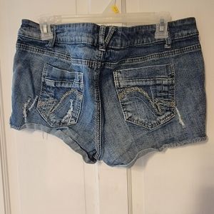 Denim shorts
